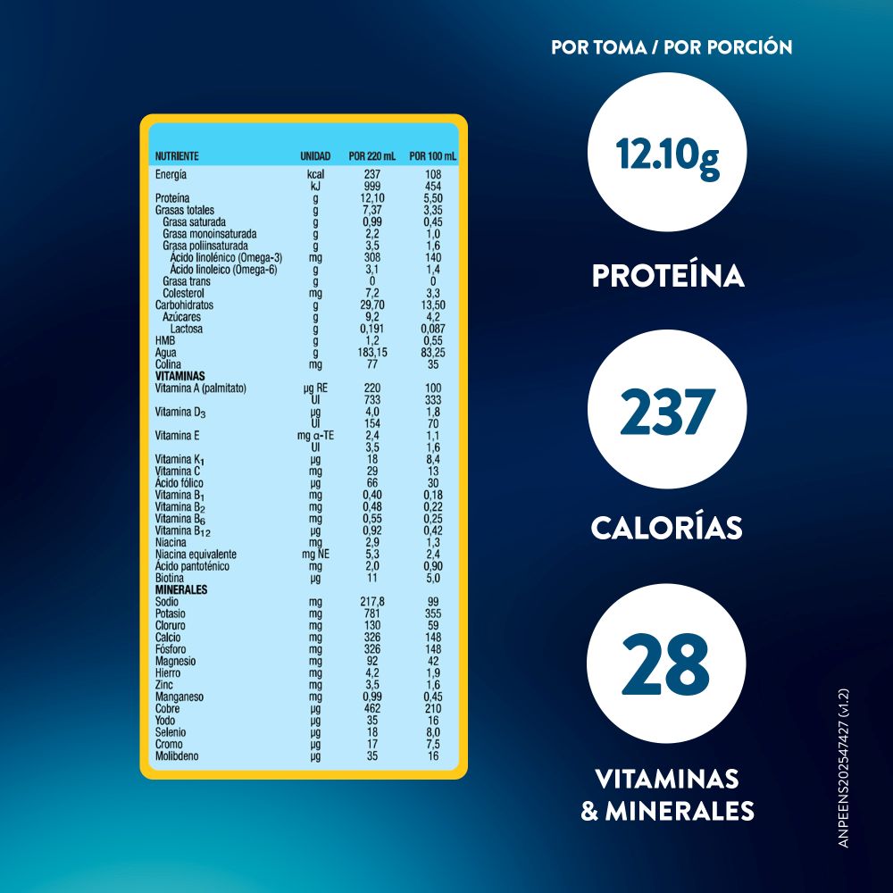 Promo pack: 06 Ensure advance líquido frasco 220 ml sabor Vainilla