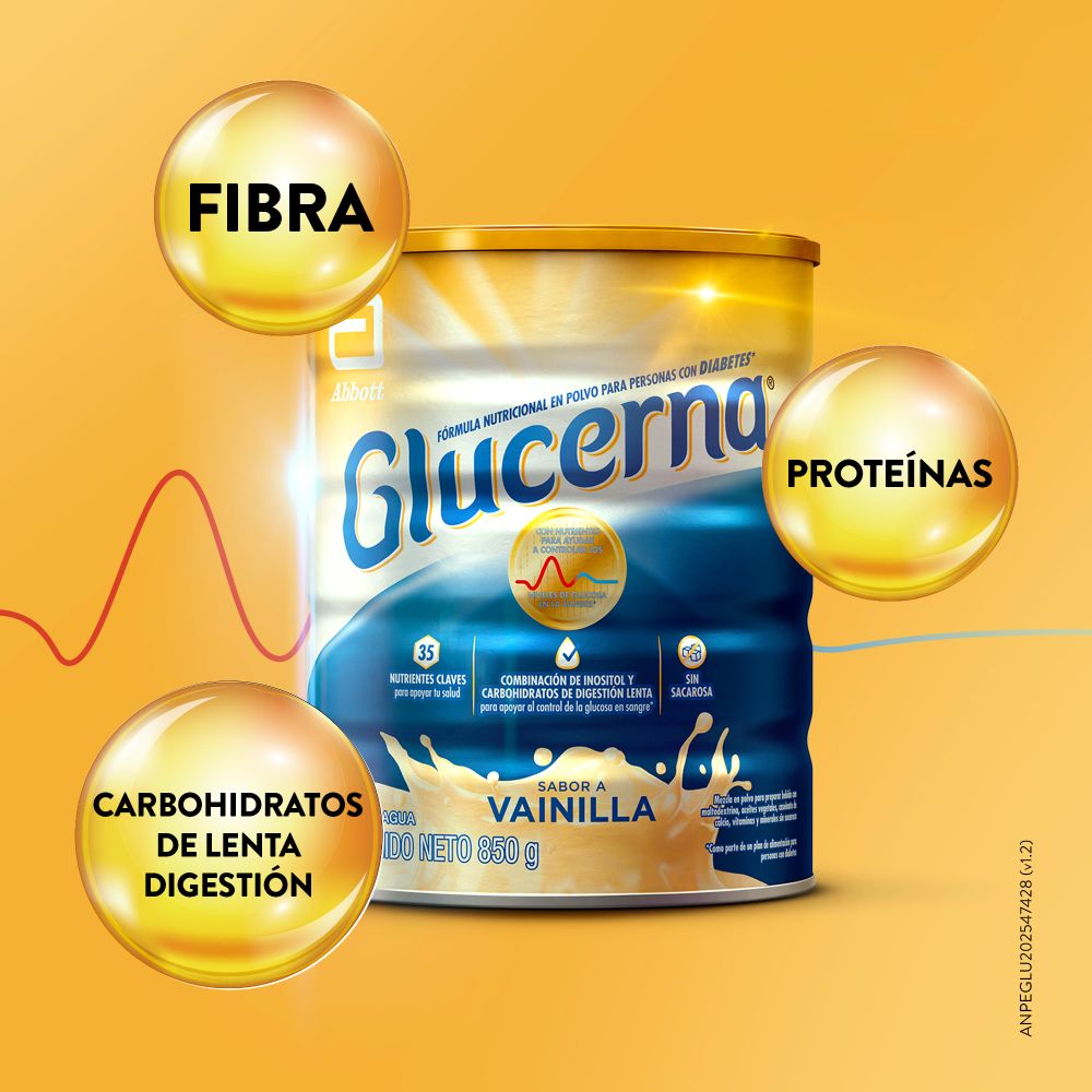 Pack Glucerna 850gr + 2 Bebibles Vainilla 220ml Pack Glucerna 850gr + 2 Bebibles Vainilla 220ml