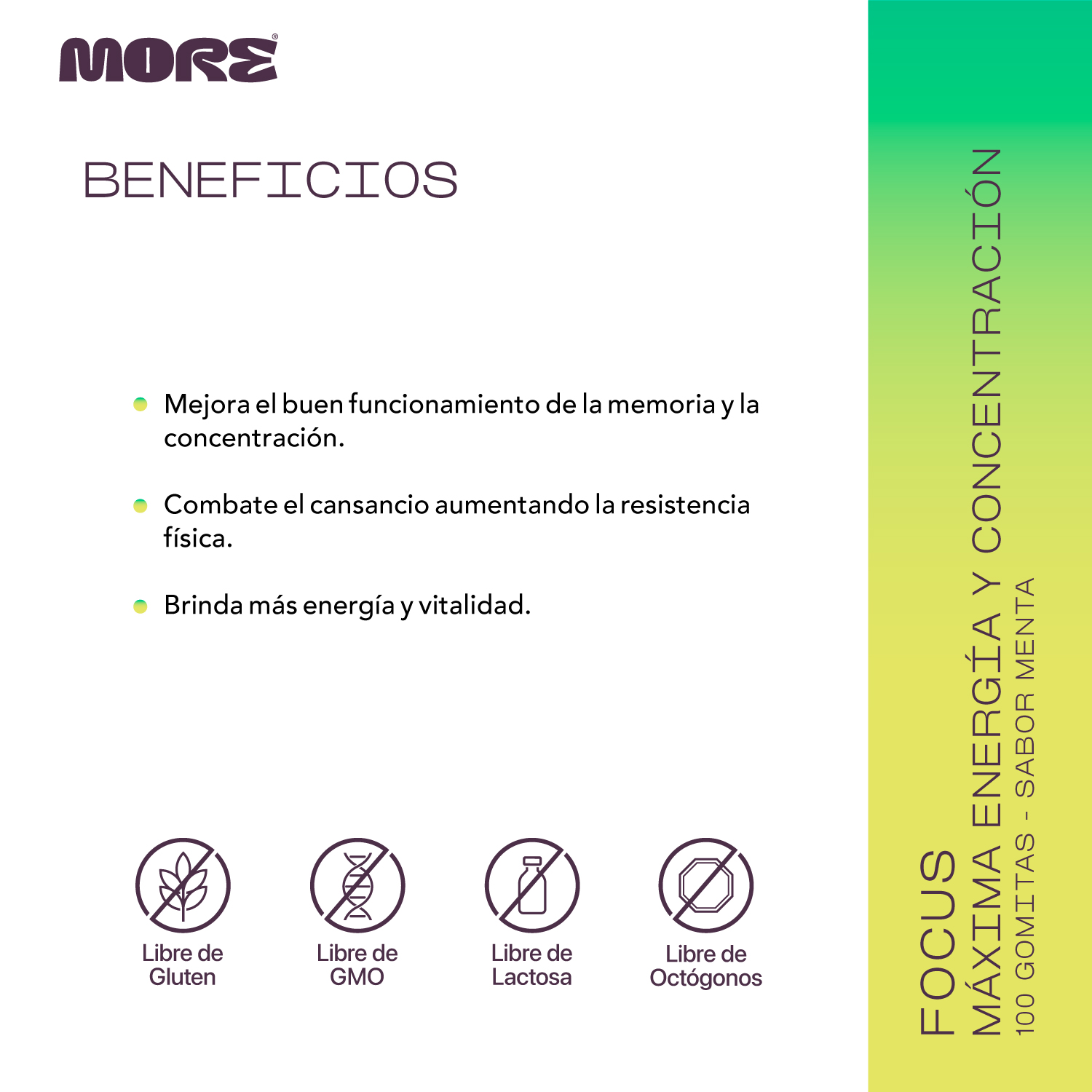 Gomitas MORE Focus Gomitas MORE Focus