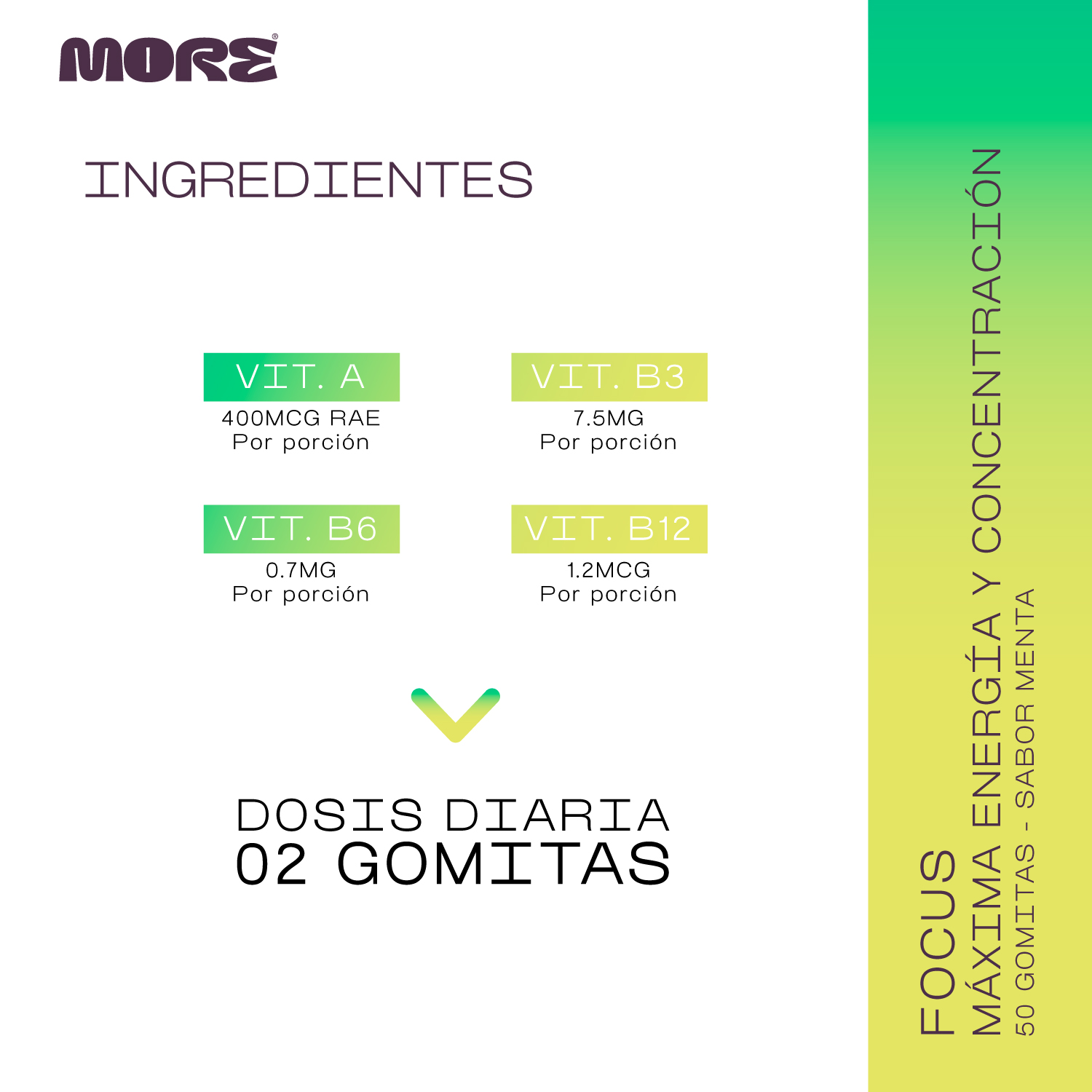 Gomitas MORE Focus