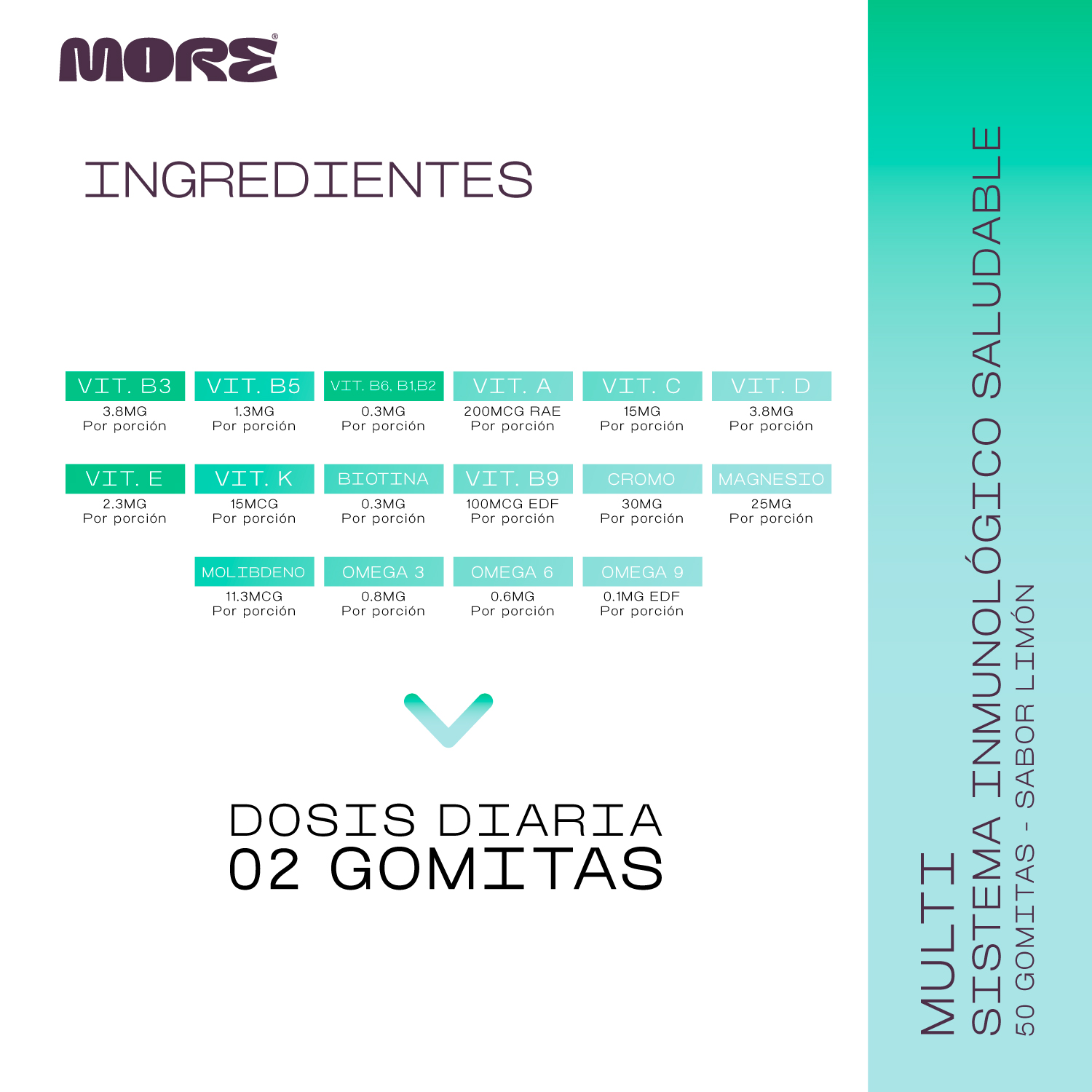 Gomitas MORE Multi Limón