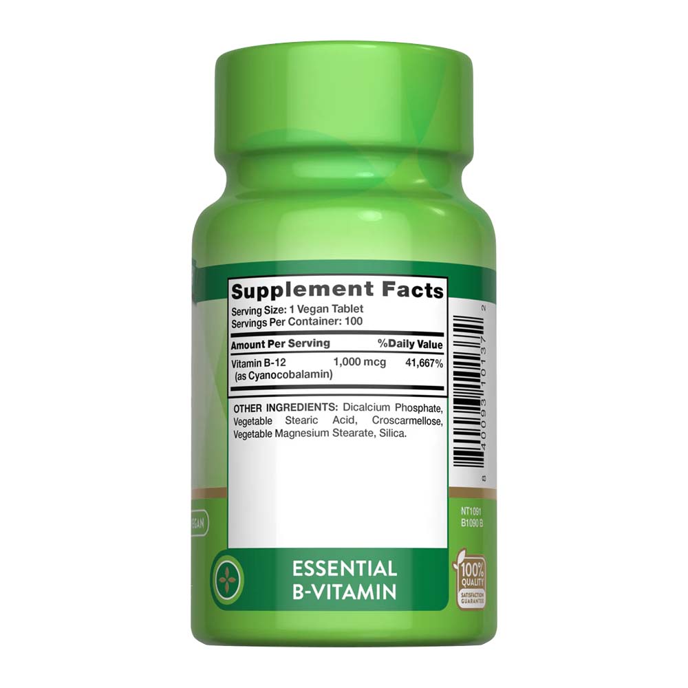 Nature's Truth Vitamin B-12 1000mcg Tabletas Nature's Truth Vitamin B-12 1000mcg Tabletas