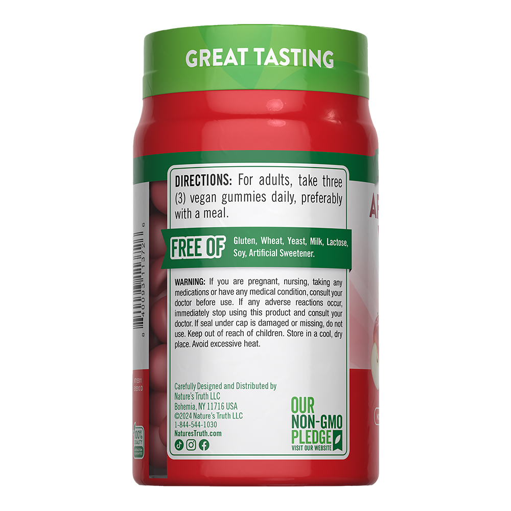 Nature's Truth Apple Cider Vinegar 600mg Gummies