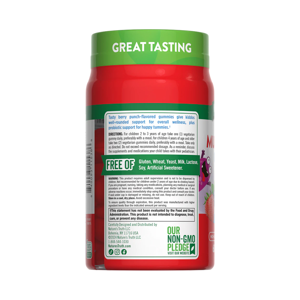 Nature's Truth Kid's Multivitamin + Probiotic Gummies