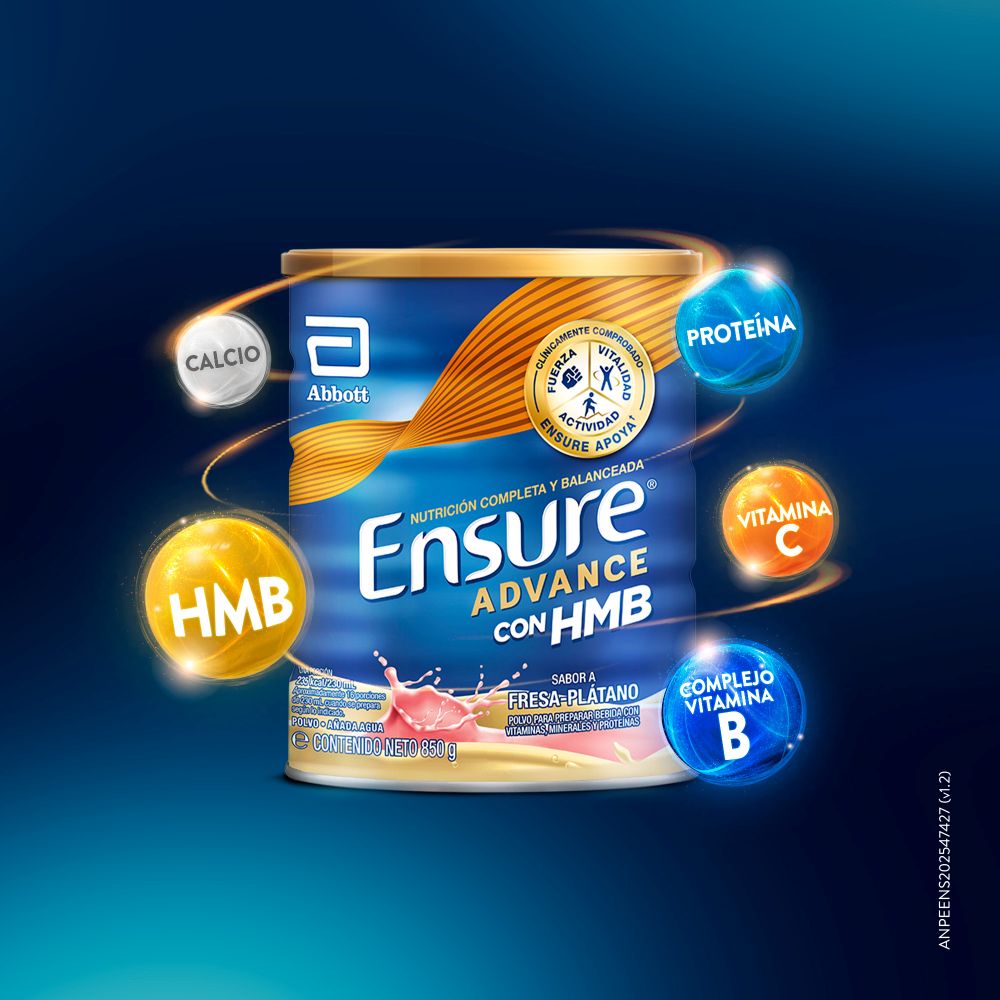 Ensure Advance Suplemento Nutricional Sabor Fresa-Plátano