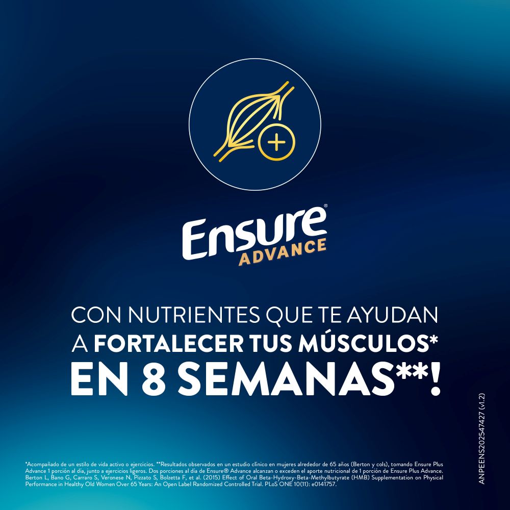 2pack Ensure Advance Suplemento Nutricional 850gr Sabor Vainilla