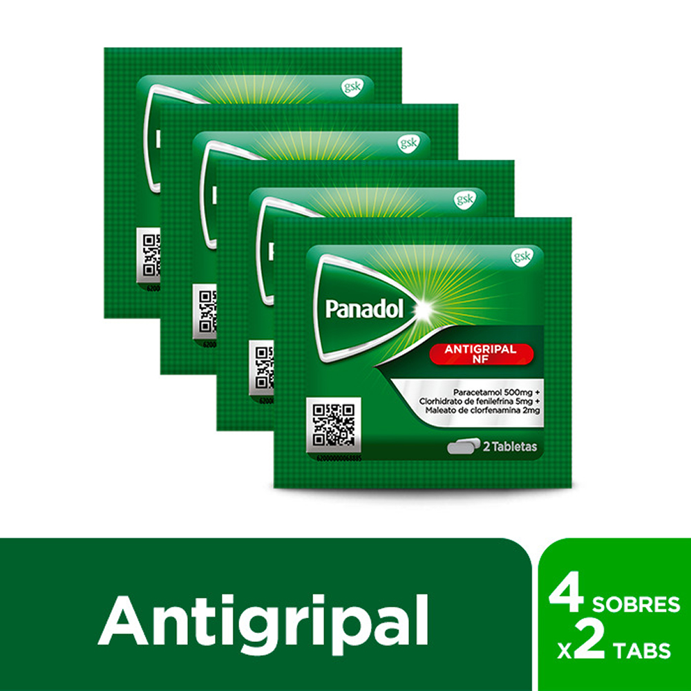 Pack 04 Panadol Antigripal NF Tableta Pack 04 Panadol Antigripal NF Tableta